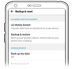 Create backup on LG