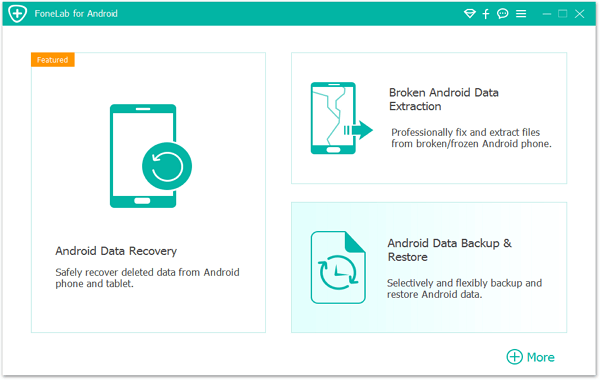 Backup Restore Main Interface