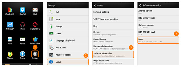 Enable USB Debug Mode on HTC