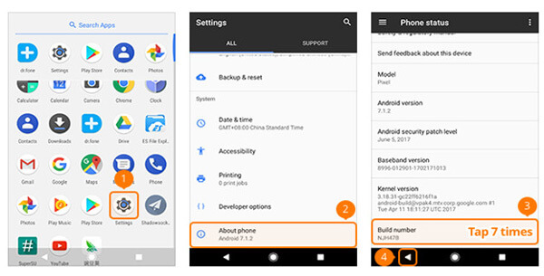 Enable USB Debug Mode on Google Windows Phone