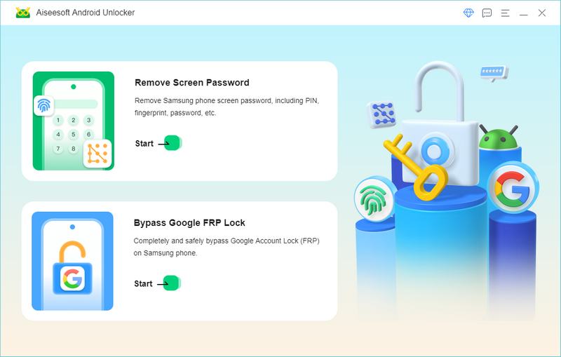 Aiseesoft Android Unlocker Interface