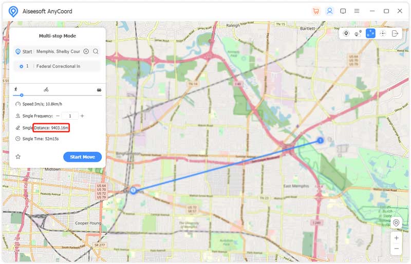 Find Distance Between 2 Addresses AnyCoord