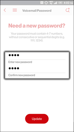 Change Verizon Voicemail Password