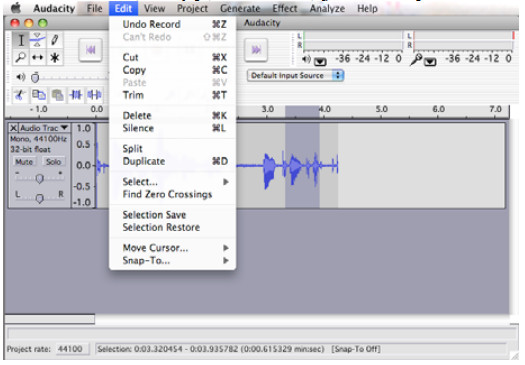 Edit Audio File