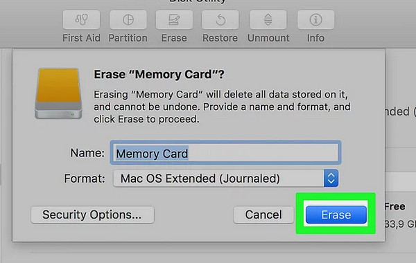 Format SD card on Mac