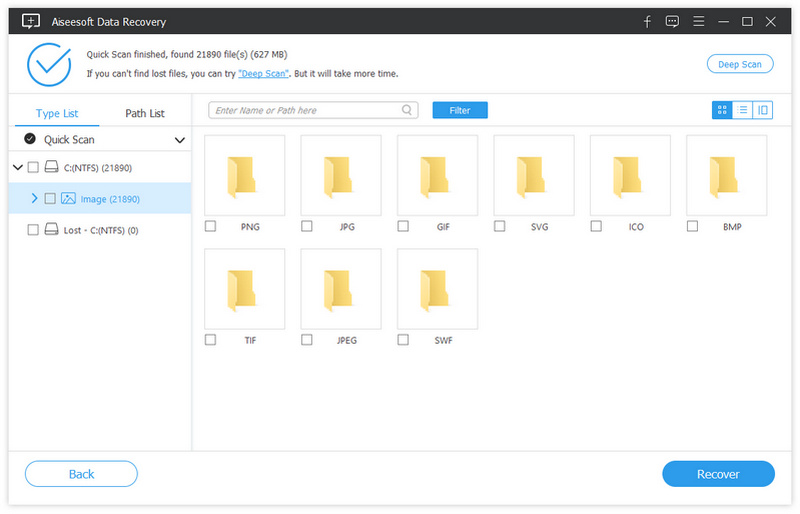 Scan on The Chosen Hard Disk Drive