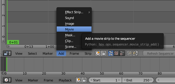 Add Video to Blender