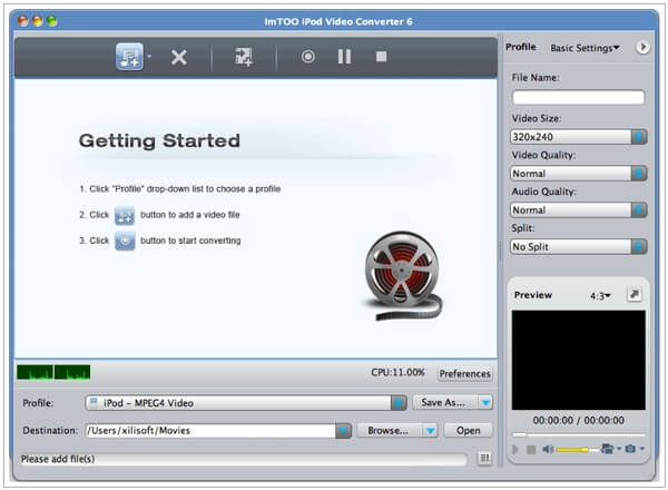 ImTOO iPod Video Converter for Mac
