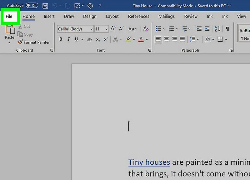 Find File in Word