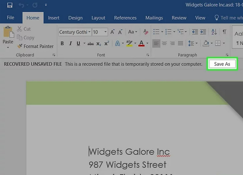 Save Unsaved Documents In Word