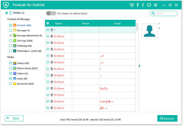 Preview Contacts