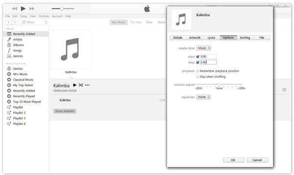 Clip Music in iTunes