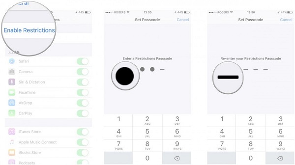 Block Websites on iPhone via iPhone Restrictions