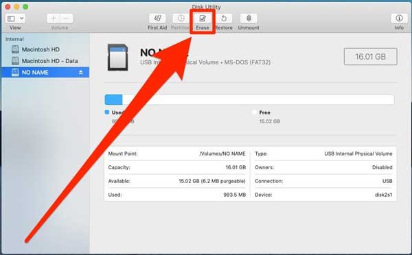 Erase SD Mac