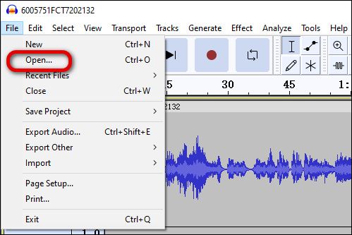 Open File In Audacity