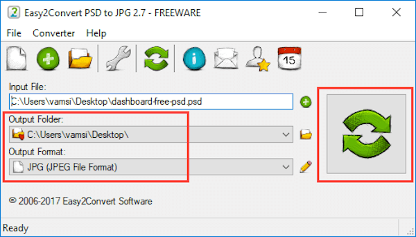 Easy2convert psd to jpg