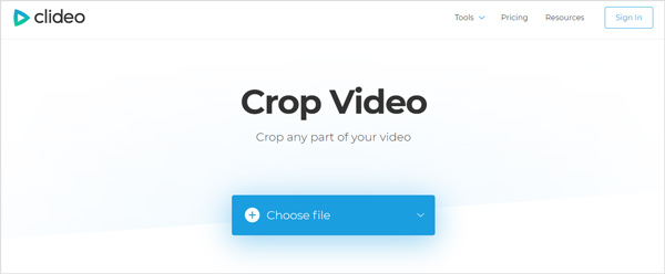 Clideo Crop Video