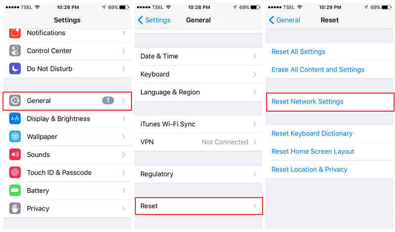 Reset Network Settings