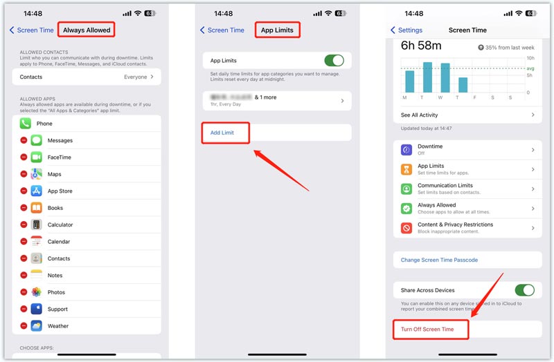 Customize Screen Time Limits on iPhone