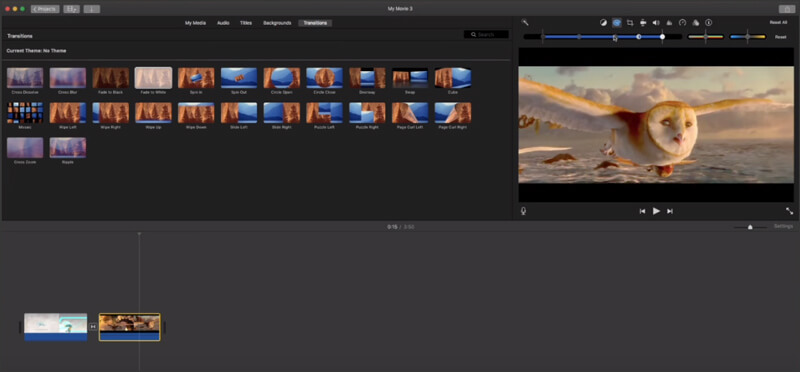 Add filter in iMovie