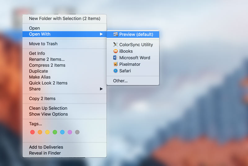 Open With Preview On Mac