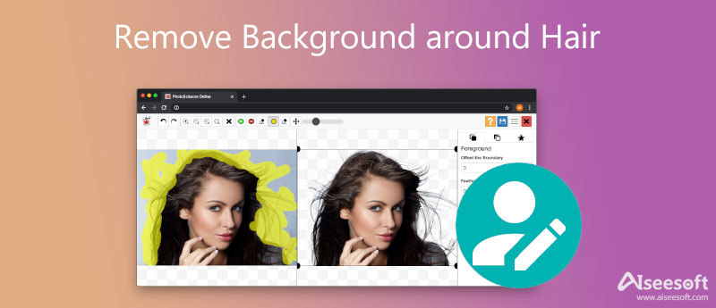 Remove Background around Hair