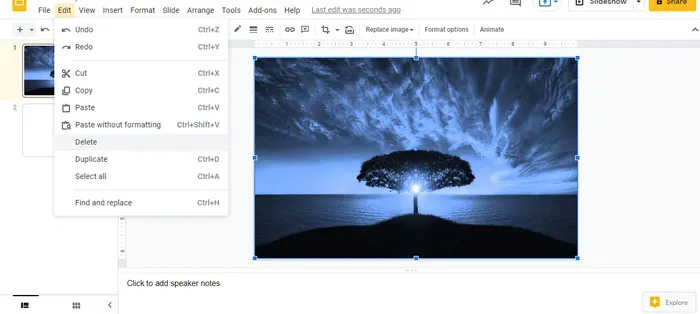 Choose Image Google Slides