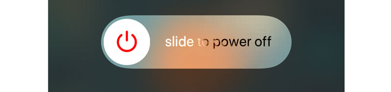 Slide to power off