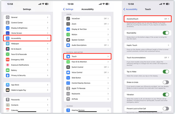 Turn On AssistiveTouch on iPhone