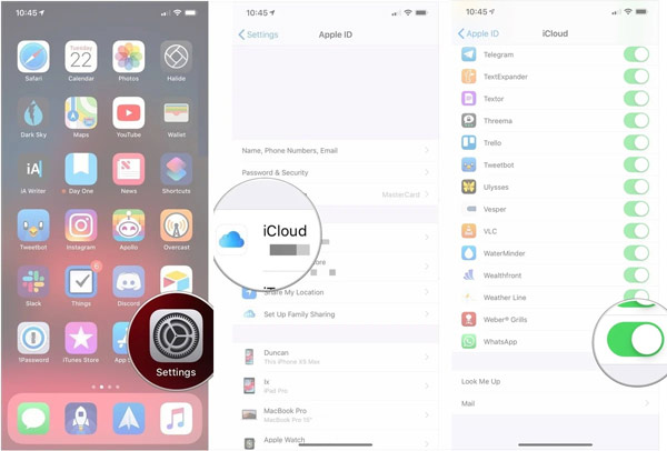 Enable WhatsApp icloud Backup Feature