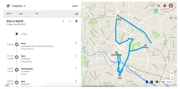 Track an iPhone Using Google Timeline