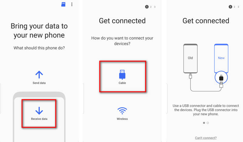 Transfer Contacts via USB