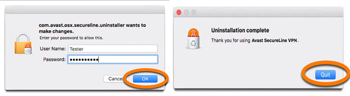 Uninstall Avast SecureLine VPN