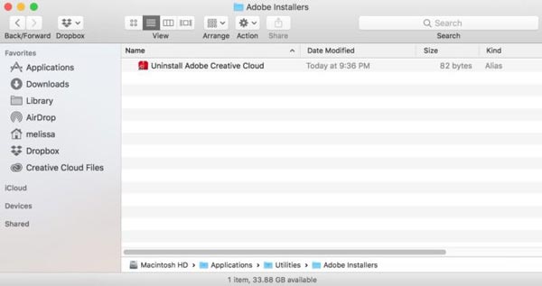 Uninstall Creative Cloud