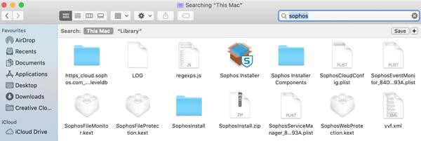 Sophos Folder