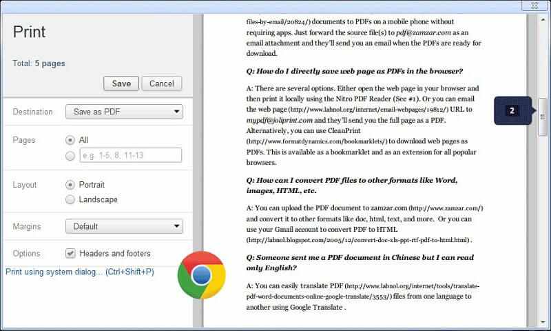 Save as PDF