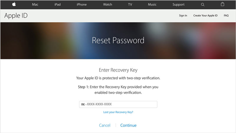 Recovery Key