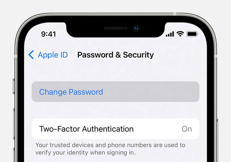 Reset iPhone Password