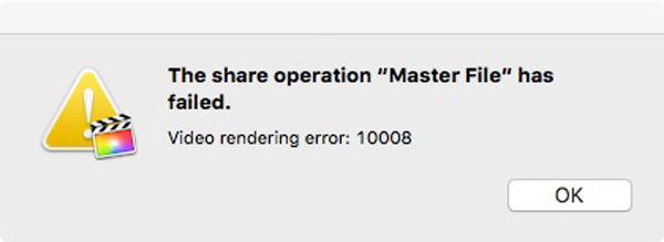 iMovie Error 10008