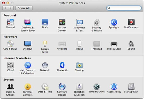 System Preferences