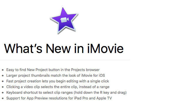 New iMovie Update