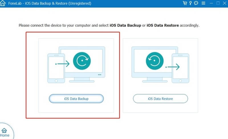 Choose iOS Data Backup