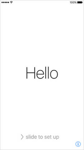 iPhone Hello Screen