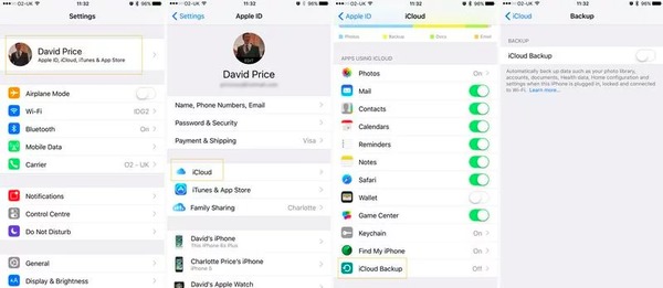 Manual Backup iPhone with iCloud