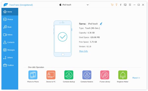 FoneTrans Interface