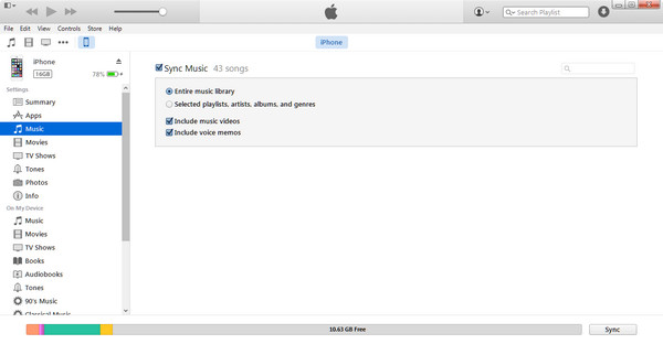 Transfer Music from iTunes to iPhone