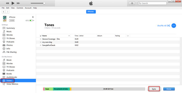 Transfer ringtones to new iPhone