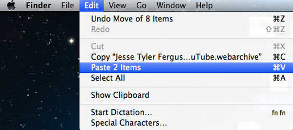 Paste Video to Mac