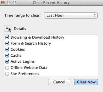 Clear Firefox History