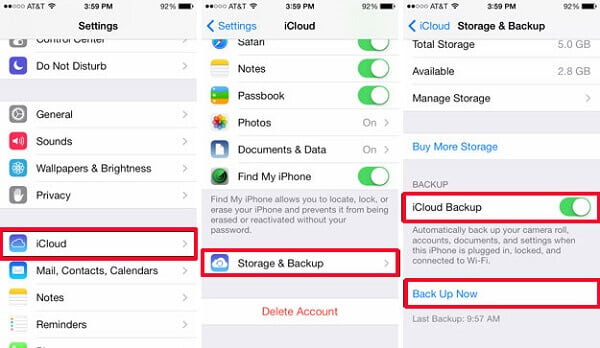 Backup Safari Bookmarks to iCloud